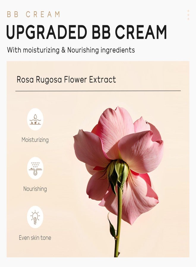 Easilydays Hydrating BB Cream Tinted Moisturizer, 9Colors Full-Coverage Foundation & Concealer, Brighten Skin Tone & Cover Pores, Oil Control & Cover Flaws,Natural Finish for All Skin Types,210 Medium - Image 5